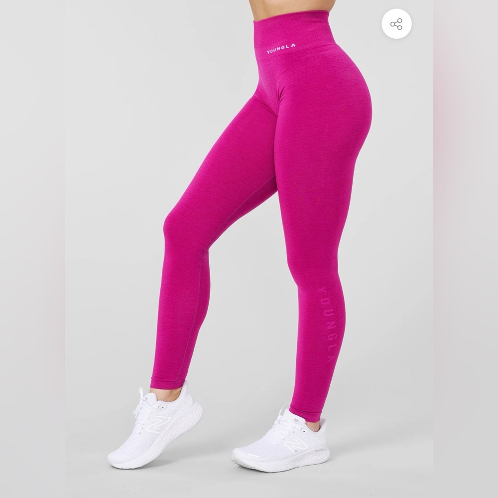 YoungLA W220 raspberry wine core seamless leggings